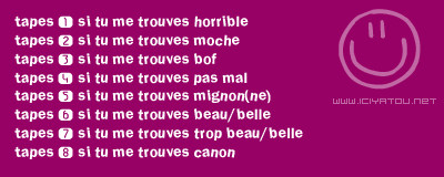 dites ce que vous pensez sinc&egrave;rement